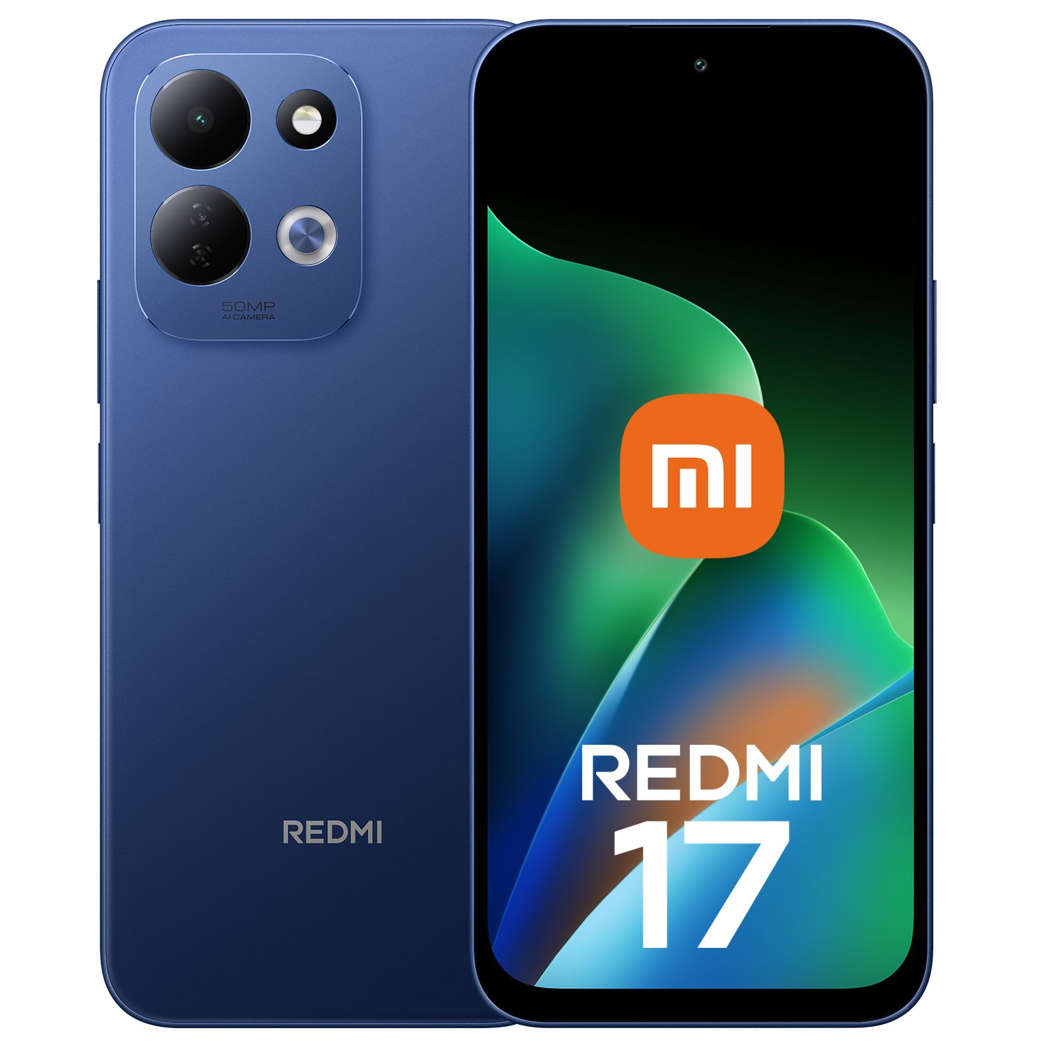 Xiaomi Redmi 17 – 4G smartphone – dual-SIM – RAM 4 GB / Intern hukommelse 128 GB – microSD slot – 6.9 – 1600 x 720 pixels (120 Hz) – 2x bagkameraer 50 MP – front camera 8 MP – dybblå