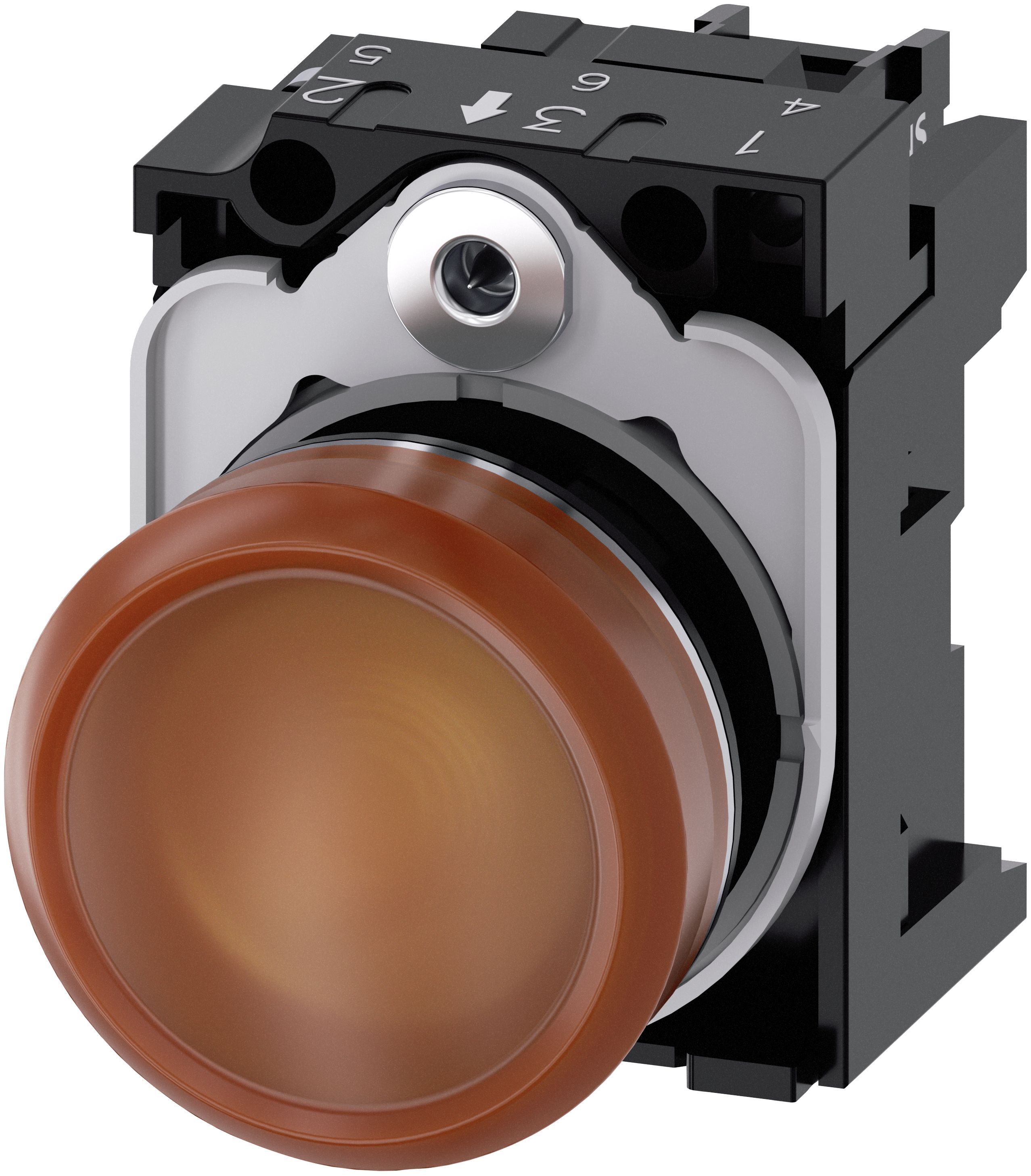 Siemens 3SU1152-6AA00-1AA0 Leuchtmelder 1 St., Orange, IP67, IP69K, 57 g, 110 mm, 70 mm, 30 mm