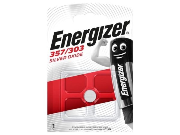 Batteri Energizer knapcelle 1,5v sølvoxid 357/SR44
