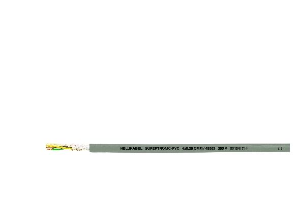 Helukabel 49566, Niederspannungskabel, Grau, Polyvinylchlorid (Pvc), Polyvinylchlorid (Pvc), Cooper, 0,25 Mm²