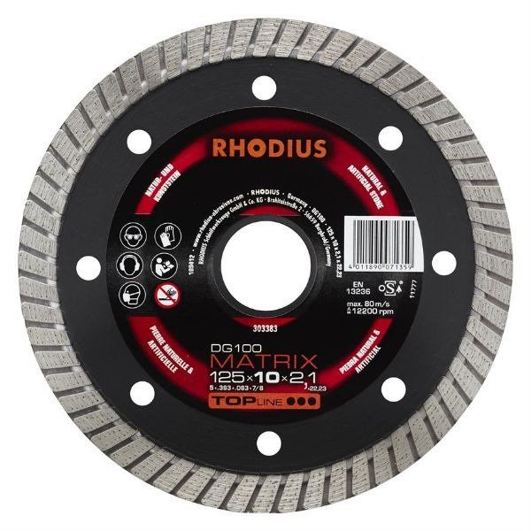 Rhodius diamantklinga DG100 Matrix 230 mm | Elverktyg - Sågblad - Diamantblad | GameStuff