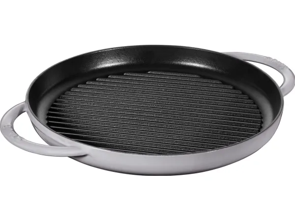 STAUB - Grillpanna - 30 cm - rund - grafitgrå | Köksutrustning - Grytor & pannor - Grillpannor | GameStuff