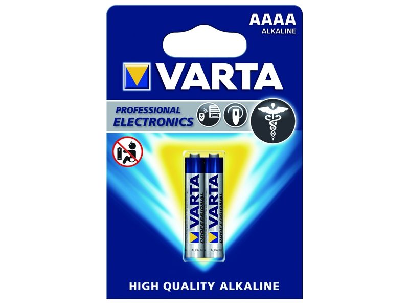 Varta LR61/AAAA (Mini) (4061) batteri, 2 stk. blister alkaline mangan batteri, 1,5 V