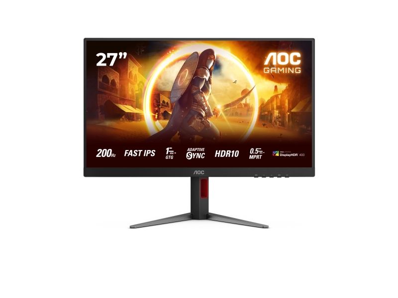Aoc G4 27G4ha Gaming-Monitor 27" Full Hd 200 Hz Fast Ips, Schwarz, Rot