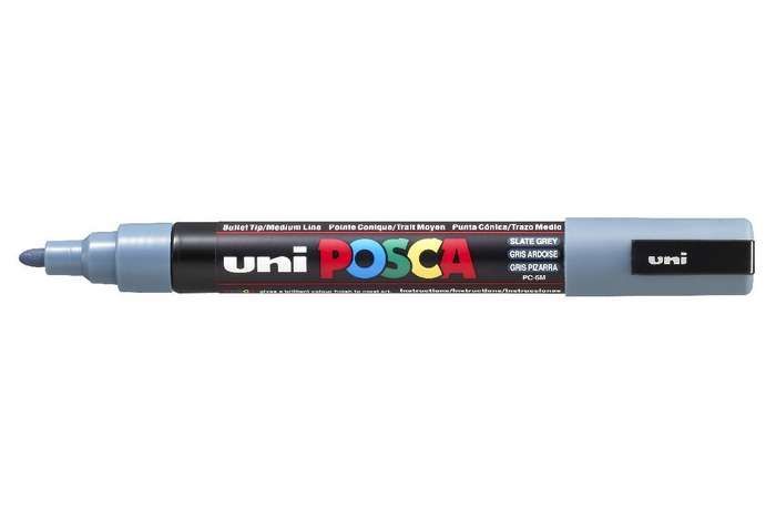 Posca Uni Pc-5M, 1 Stk, Grå, Projektilspids, Sort, Grå, Medium, 1,8 Mm