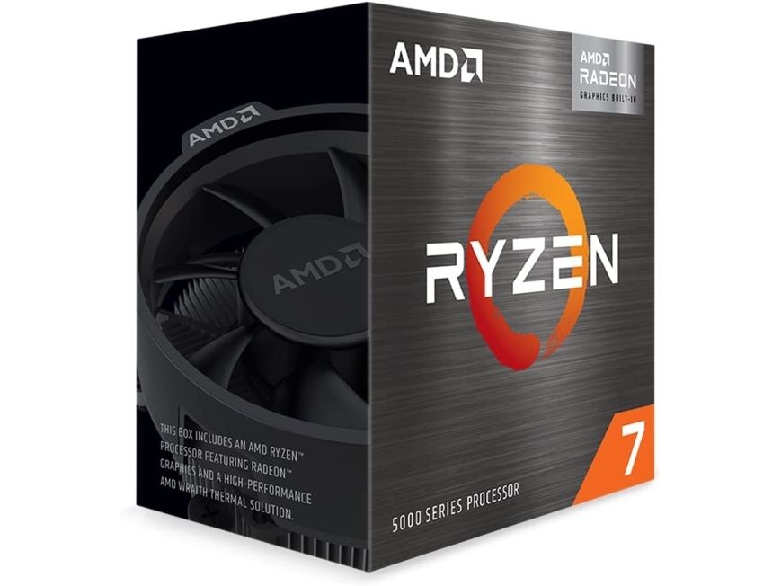 AMD Ryzen 7 5700G Wraith Stealth CPU - 8 kerner - 3.8 GHz - AMD AM4 - AMD Boxed (med køler)