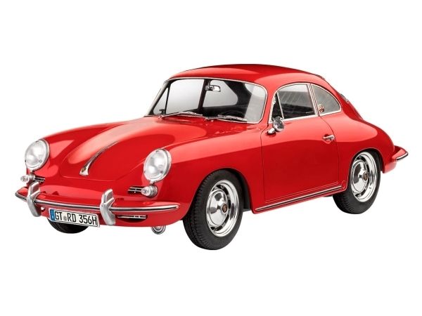 Revell Porsche 356 Coupe, Oldtimer Modell, Bausatz, 1:16, Porsche 356 Coupe, Beliebiges Geschlecht, Porsche