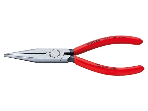Knipex 30 21 190, Nåltänger, 2,4 mm, 5 cm, Stål, Plast, Röd | Verktyg & Verkstad - Tänger - Flack- och Rundtång | GameStuff