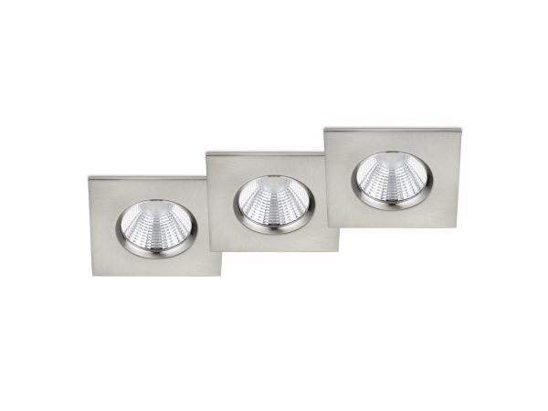 TRIO Zagros, Indbygget lysplade, LED, 3000 K, 345 lm, 230 V, Nikkel