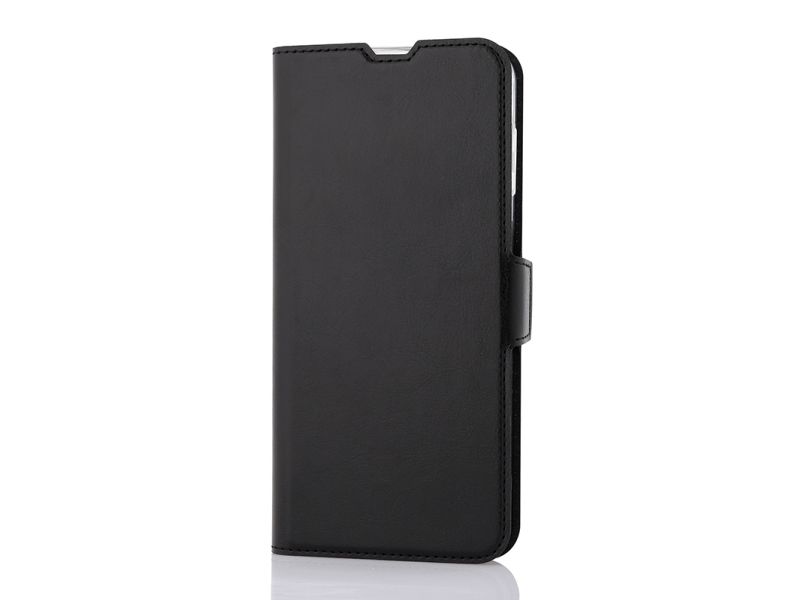 Wave Bookcase -Suojakotelo, Samsung Galaxy A14, Musta
