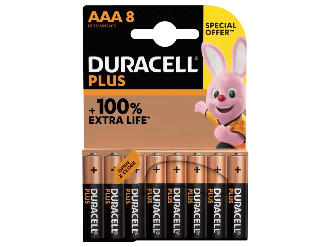 Duracell PLUS POWER AAA / MN2400 / LR03 (8 stk.)