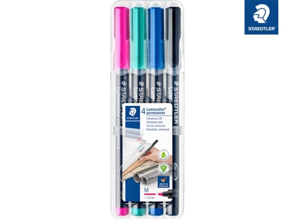 Staedtler Lumocolor Permanent Pen 317, 4 Stück(E)