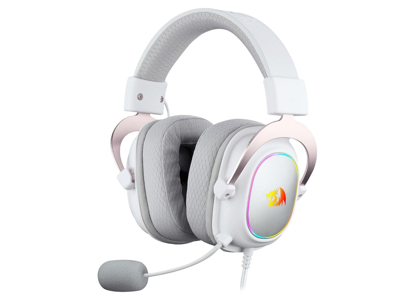REDRAGON H510 ZEUS-X, Ledningsført, 50 - 20000 Hz, Spil, Headset, Hvid