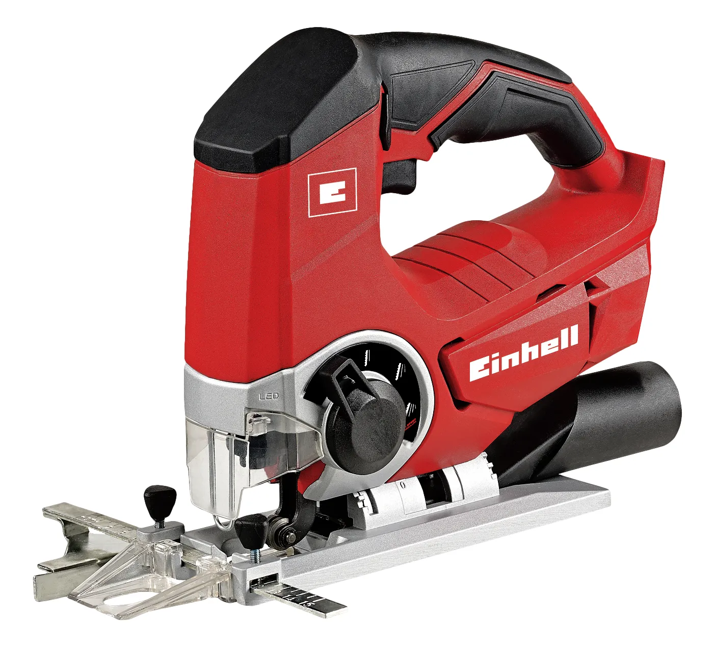 Einhell TE-JS 18 Li - Solo, Sort, Rød, Rustfrit stål, 45°, 8 cm, 1 cm, Batteri, 18 V - SOLO