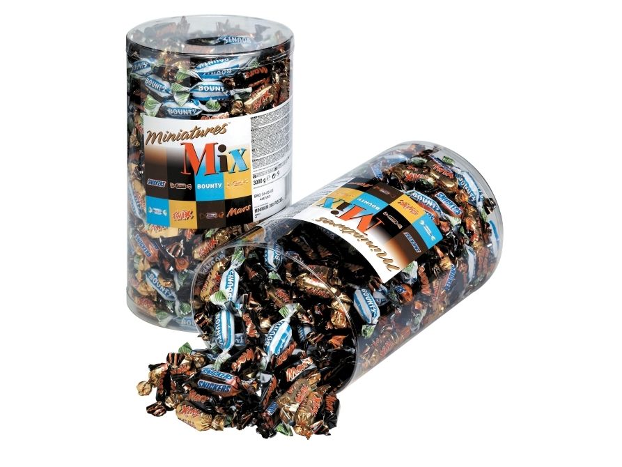 Chokolade Mars Miniature Mix M/296 Stk. (3Kg)