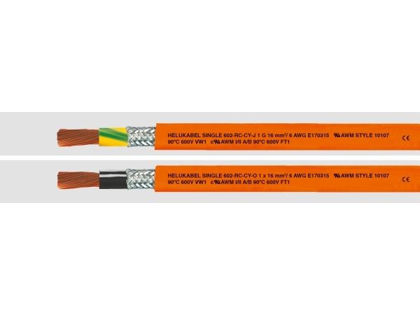 HELUKABEL 69634, Lavspændingskabel, Orange, Polyvinylchlorid (PVC), Cooper, 16 mm², 190 kg/km