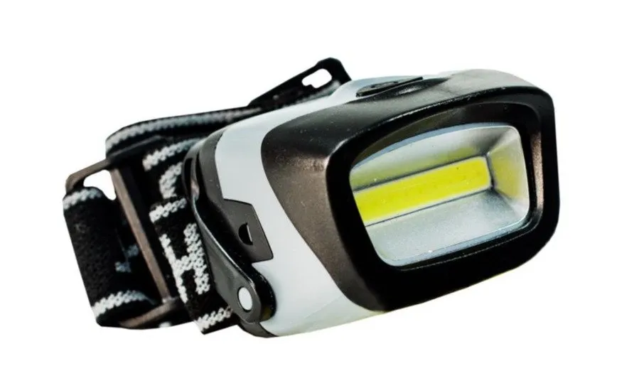 UniQ pannlampa 3W COB vitt ljus 3xAAA inkl. 130 Lumen | Belysning - Annan belysning - Pannlampor | GameStuff