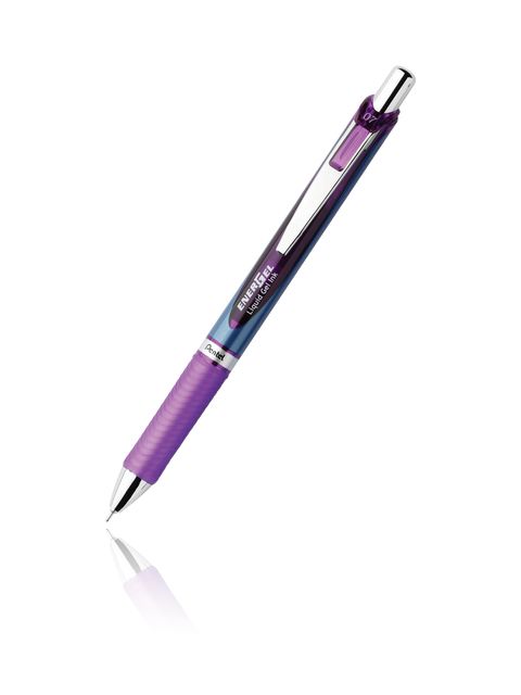 Pentel Energel Rtx, Ausziehbarer Gelschreiber, Violett, Violett, Kunststoff, Fein, Rund