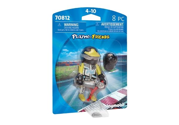 Playmobil 70812 legetøjsfigur Playmo-Friends, rallykører, 4 år