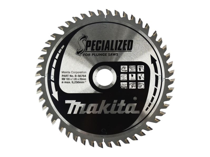 Makita Specialized - Sirkelformet sagblad - for tre - 165 mm - 48 tenner
