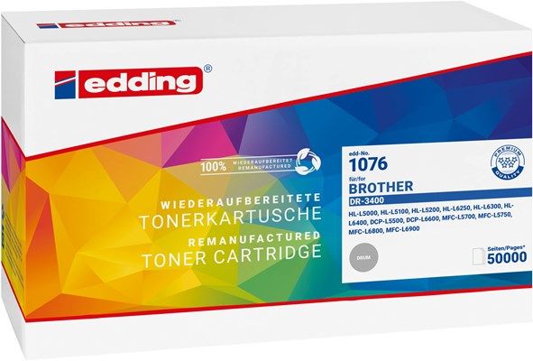 Edding Edd-1076, Kompatibel, Brother, Brother Dcp-L5500dn Brother Dcp-L6600dw Brother Hl-L5000d Brother Hl L 5100 Series Brother Hl L..., 1 Stück(E),