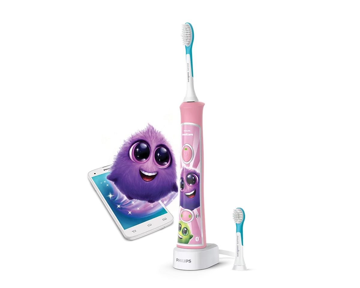 Philips Sonicare for Kids HX6352/42 - elektrisk sonisk tandbørste med Bluetooth, pink
