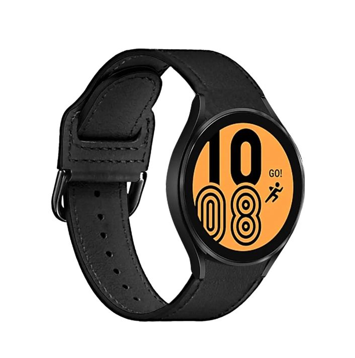 Puro Gw4classicblk, Urrem, Samsung, Galaxy Watch 4, Galaxy Watch 4 Classic, Galaxy Watch 5, Galaxy Watch 5 Pro, Læder, Skifer, 210 Mm