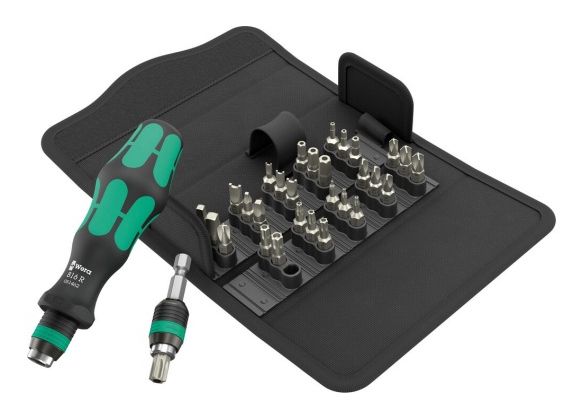 Wera 05057114001, 30 stk, Skruenøgle, Firkant, Torx Plus, 1/4, TX10, TX15, TX20, TX25, TX30, TX40, TX8, TX9, 2,2.5,3,4,5,6 mm, 0, 1, 2, 3