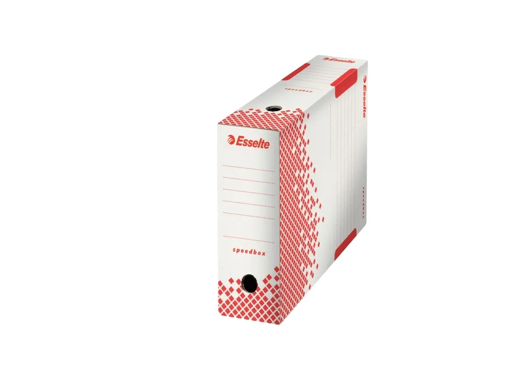 Esselte Speedbox - Boxfil - ryggbredd: 100 mm - för A4 (210 x 297 mm), Folio (216 x 330 mm) - vit | Arkivering - Binders - Övriga | GameStuff