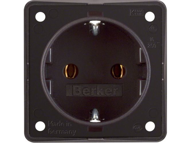 947782501 Schuko-Stikkontakt Integro – Brun/Mat