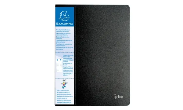 Demomappe Exacompta up-line, A4, 20 lommer, sort | Arkivering - Presentationsmappar och omslag - Demomappar | GameStuff