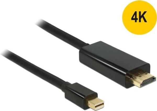 Delock 83698, 1 M, Mini Displayport, Hdmi, Männlich, Männlich, Gold