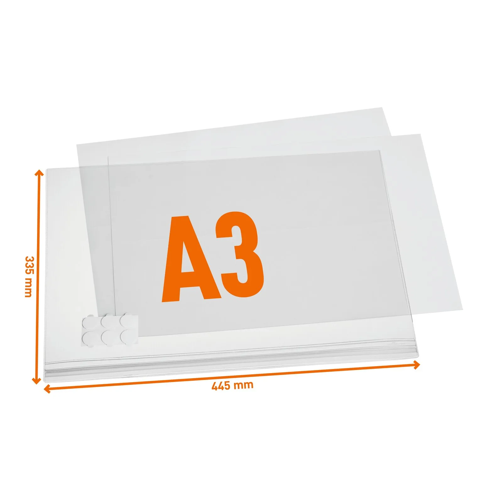 Durable 501719, A3, Plast, Transparent, 2 ark, 5 styck | Papper & Emballage - Skyltning | GameStuff