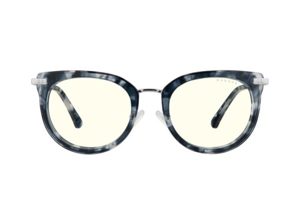 Gunnar Optiks LAH-05209, Kvinder, Rund, Klassisk, Blå, Hvid, Nylonpolymer, 5,1 cm