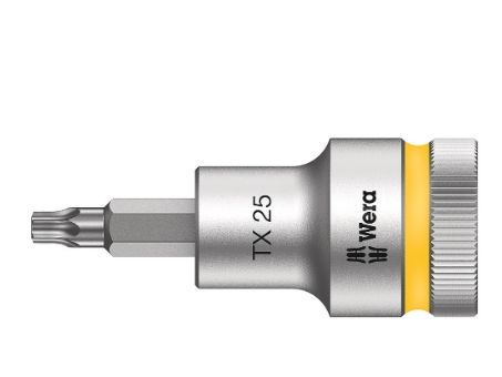 Wera 05003831001, Sokkel, 1/2, 1 hoved(er), T25, Krom-vanadium-stål, Krom