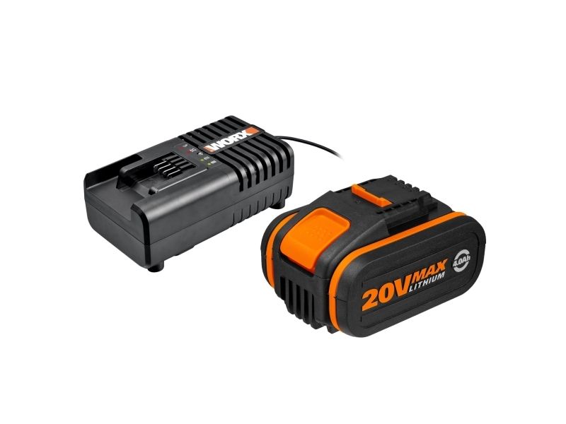 WORX WA3604, Set med batteri och laddare, Litium-Ion (Li-Ion), 4 Ah, 20 V, WORX, Borr, Elektriskt multiverktyg, Borrhammare, Slipmachine