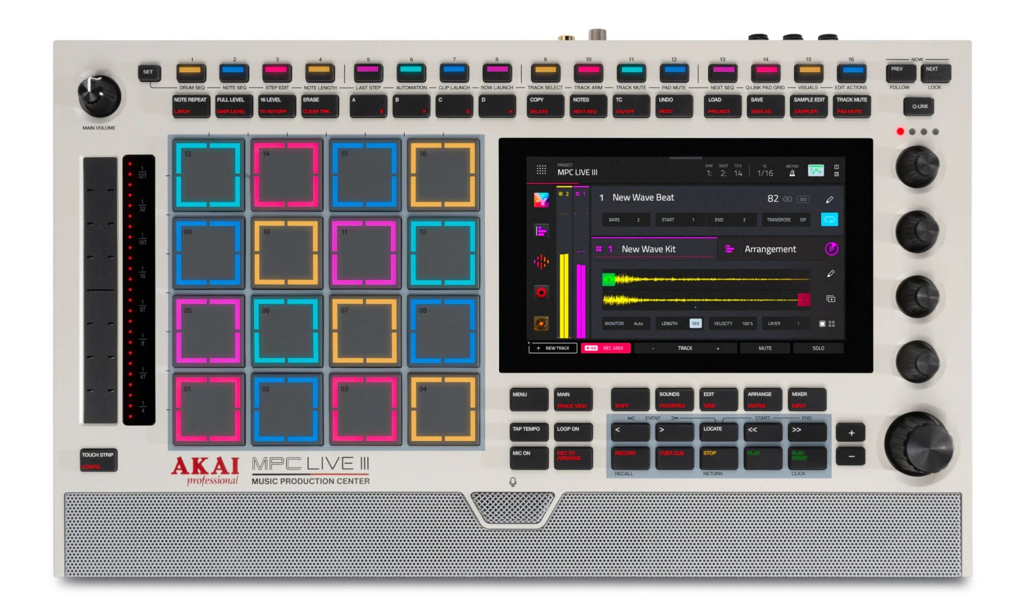 Akai MPC Live III Retro, SD, USB Type-A, USB Type-C, DIN (5-pin), 435,9 mm, 256 mm, 67,1 mm