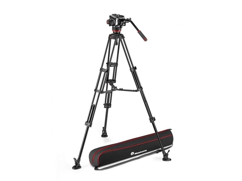 Manfrotto Mvk504xtwinma Stativ-Kit Twin Alu Mit 504X Videoneiger