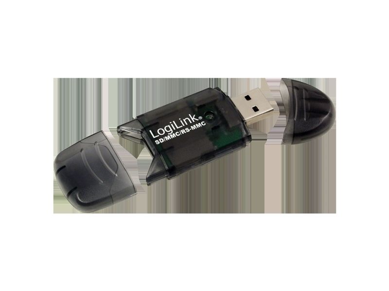 Logilink Cardreader Usb 2.0 Stick External For Sd/Mmc, Sort, 480 Mbit/S, Usb 2.0