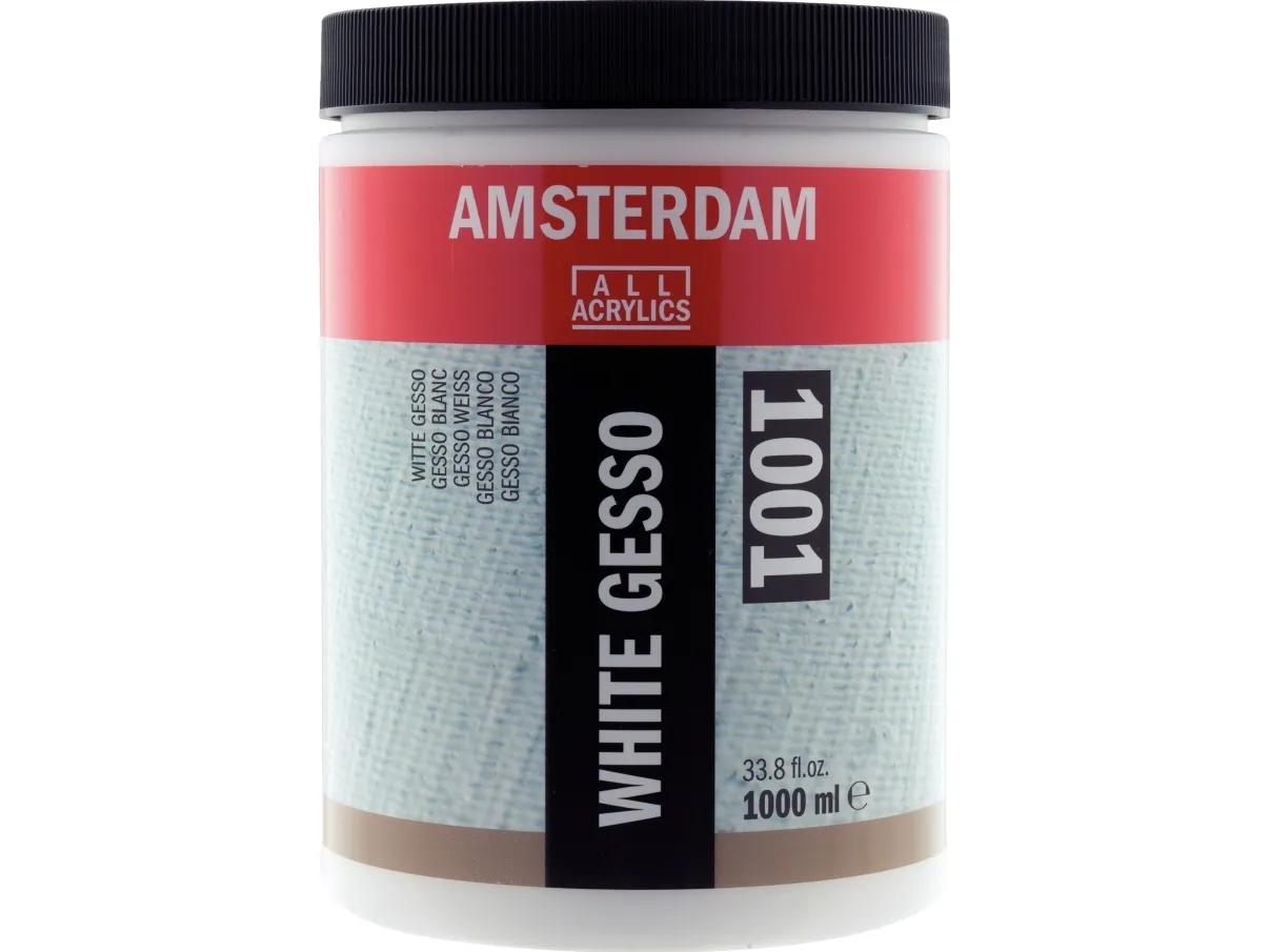 Amsterdam White gesso 1001 burk | Skola & Hobby - Konstmaterial - Tillsatser | GameStuff