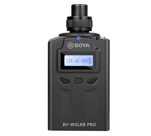 BOYA BY-WXLR8 Pro, Kropspakke sender, 48 kanaler, 250 dBmW, OLED, Sort, 0,5%
