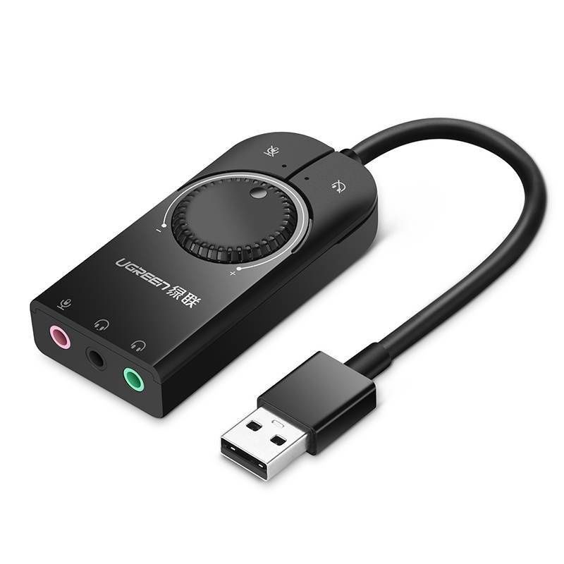 Karta dzwiekowa Ugreen [PO ZWROCIE] Ugreen zewnetrzna karta dzwiekowa muzyczna adapter USB