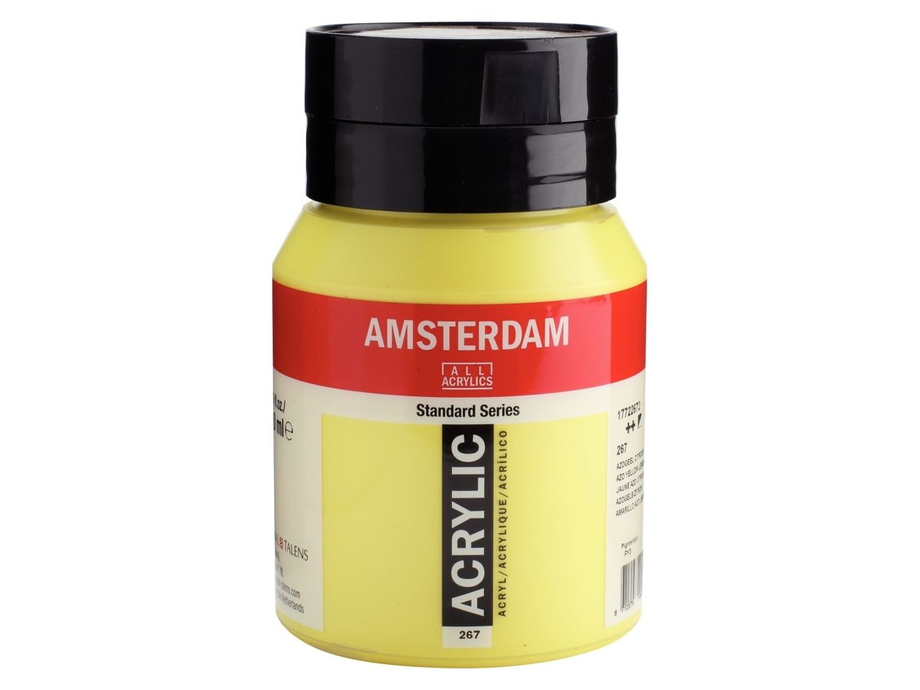 Amsterdam Standard Series Acrylic Jar Azo Yellow Lemon 267 | Skola & Hobby - Konstmaterial - Akryl & Akvareller | GameStuff
