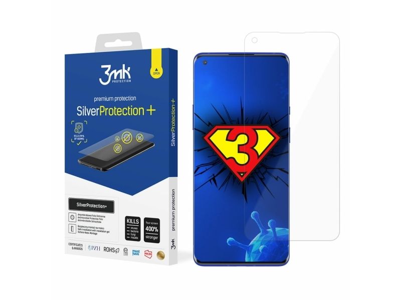 3mk OnePlus 9 Pro skærmfilm SilverProtection+, antimikrobiel, vådpåført, 1 stk.