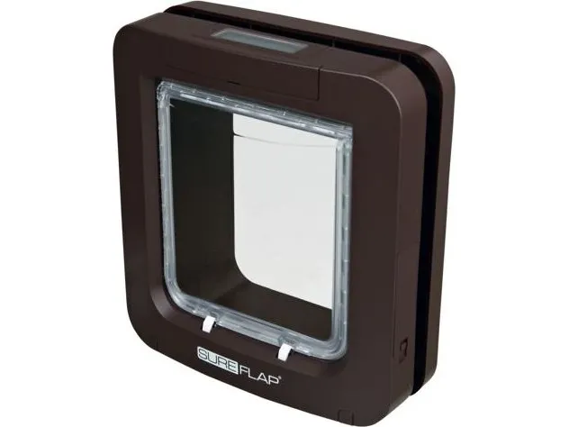 Sureflap Kattedør t.chip brun | Djurmärken - Tillbehör - Sureflap | GameStuff