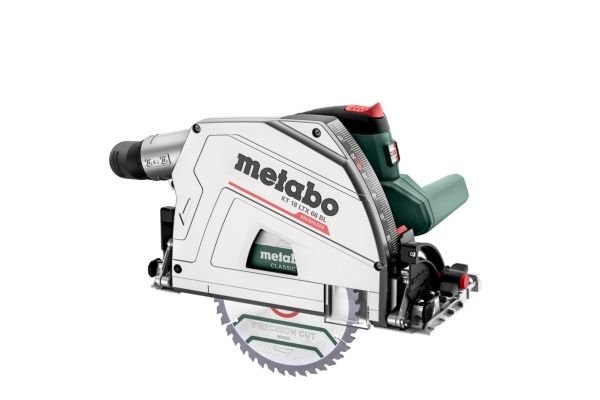 Metabo Kt 18 Ltx 66 Bl - Plunge Circular Saw - Ledningfri - 165 Mm - Intet Batteri - 18 V - Solo