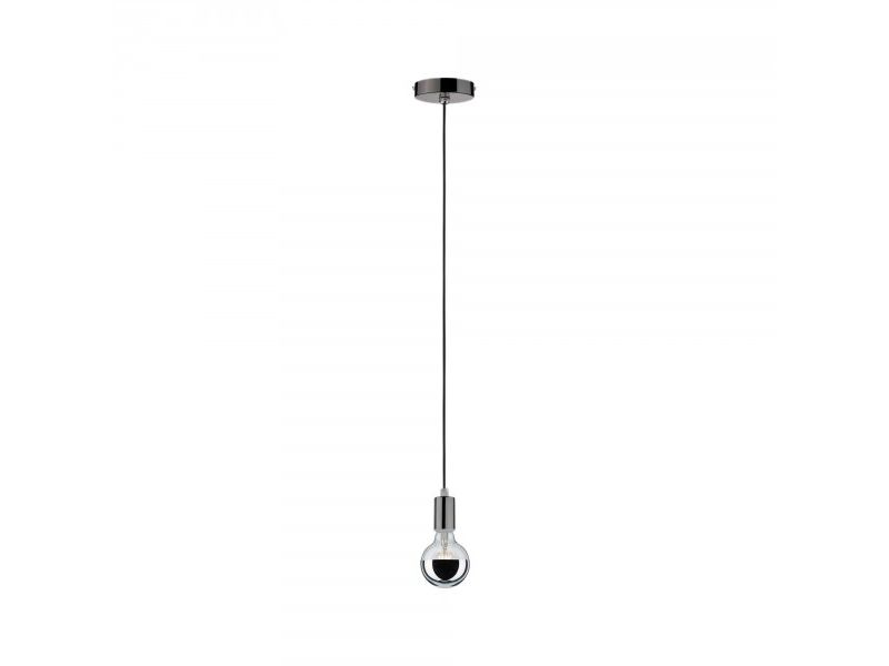Paulmann Pendant, Fleksibel Beslag, Sort, Sort, Metal, Rund, Ip44