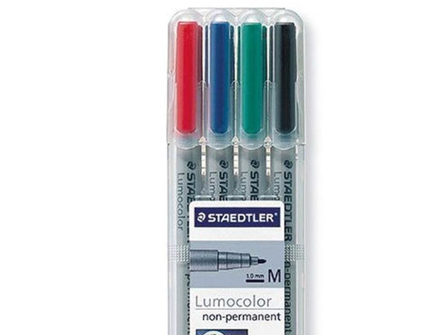 Universalpen Staedtler Lumocolor 315 WP4 medium vandbaserede med 4 stk. ass. farver