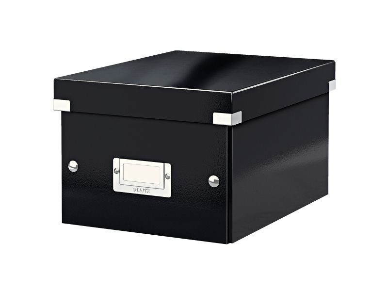 Leitz Click & Store Wow Small Opbevaringsboks, 84% Recirkuleret Karton Sort