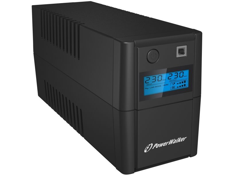 Bluewalker Vi 650 Shl Fr Line-Interactive 650Va 2Ac Udgange Kompakt Sort Ups (Uninterruptible Power Supply) (Vi 650 Se Lcd)